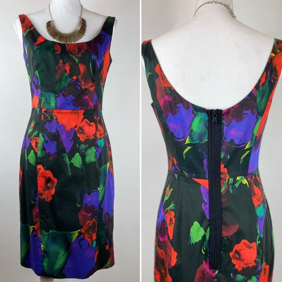 Milly Sophia Floral Print Stretch Cotton Dress, 6 - Picture 2 of 11